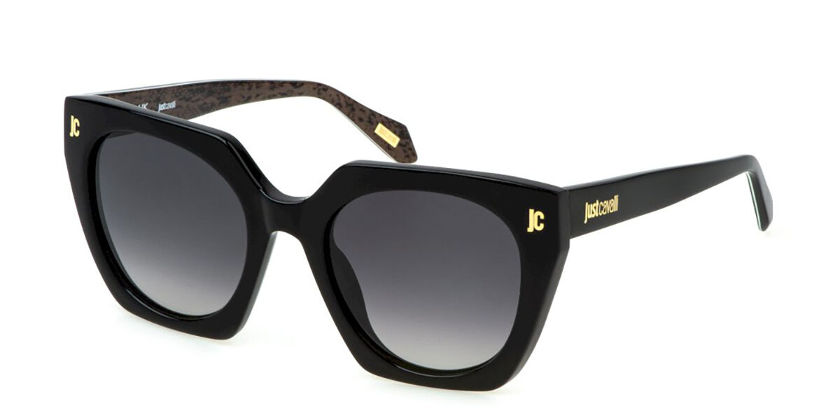Just Cavalli SJC088 0700, Black frame, Gradient Smoke Grey lenses