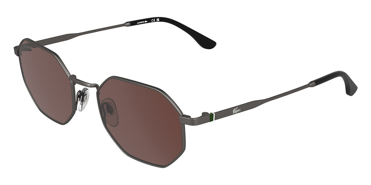 Lacoste L280S 035, Gunmetal frame, Brown lenses