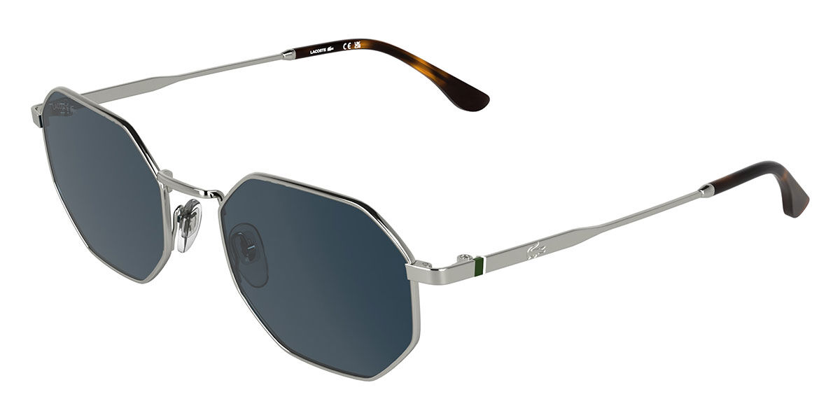 Lacoste L280S 040, Silver frame, Blue lenses