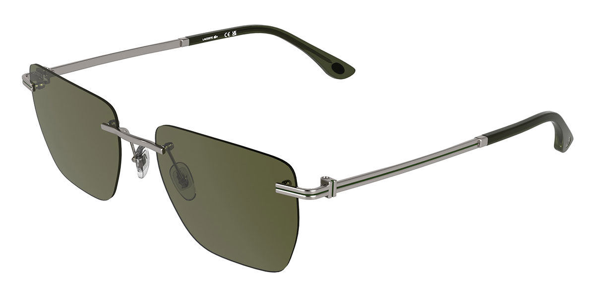 Lacoste L282S 033, Gunmetal frame, Khaki Green lenses
