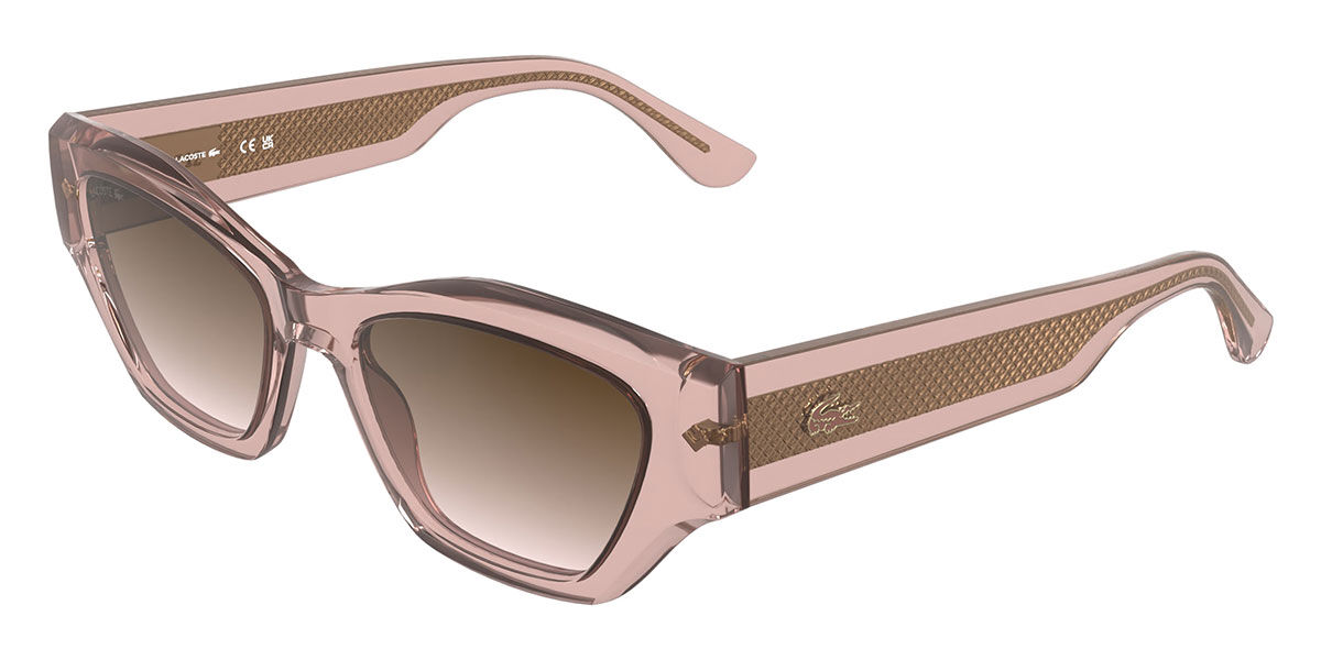 Lacoste L6072S 662, Pink frame, Gradient Brown lenses