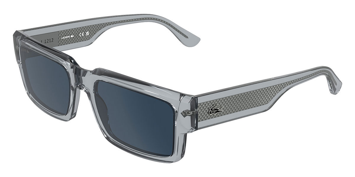 Lacoste L6082S 038, Grey frame, Blue lenses