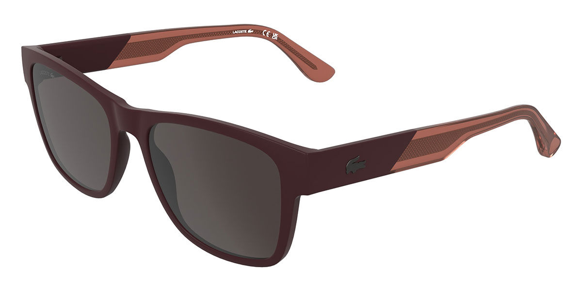 Lacoste L6084S 601, Burgundy frame, Grey lenses