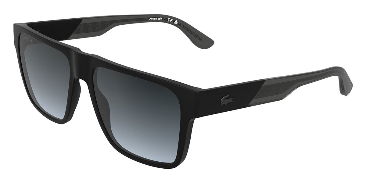 Lacoste L6085S 002, Black frame, Gradient Grey lenses