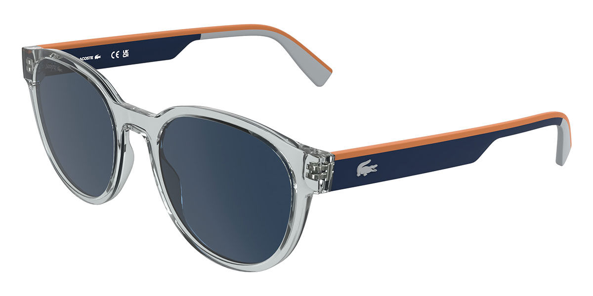 Lacoste L6088S 038, Grey frame, Blue lenses