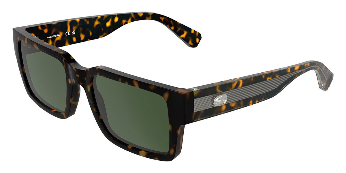 Lacoste L6089S 214, Tortoiseshell frame, Green lenses