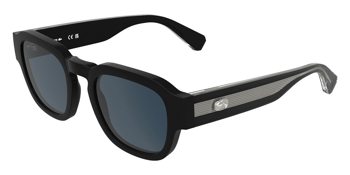 Lacoste L6090S 001, Black frame, Blue lenses