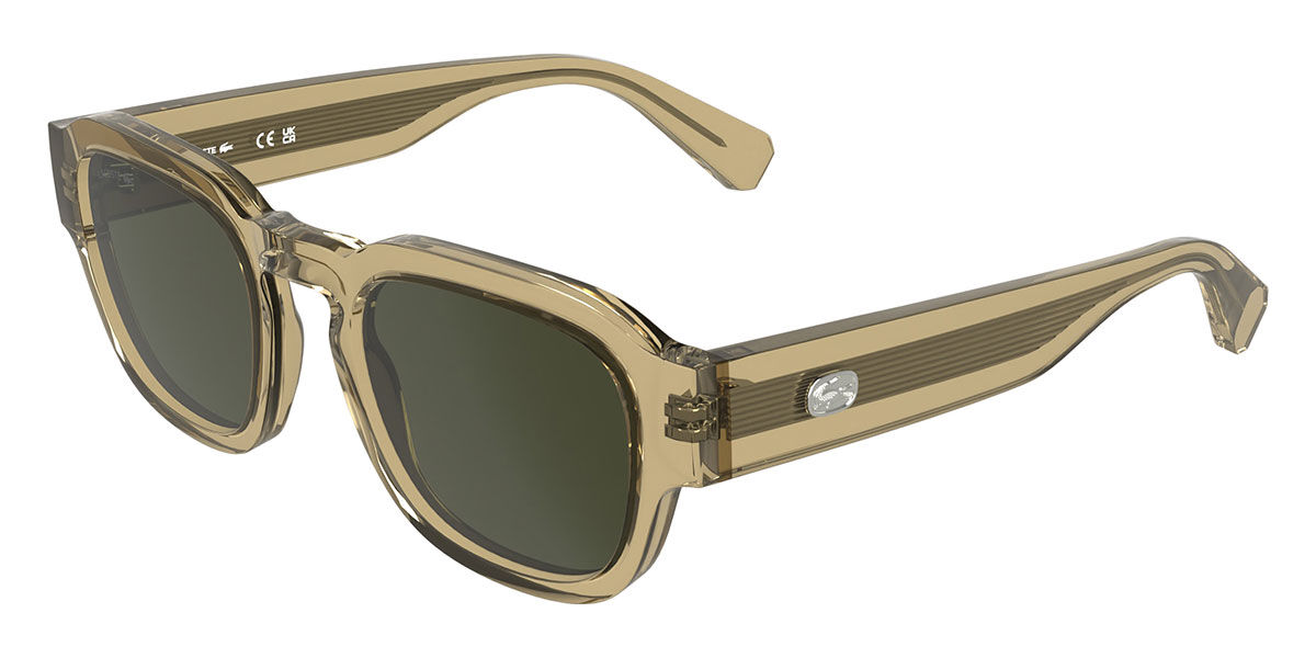 Lacoste L6090S 232, Brown frame, Green lenses