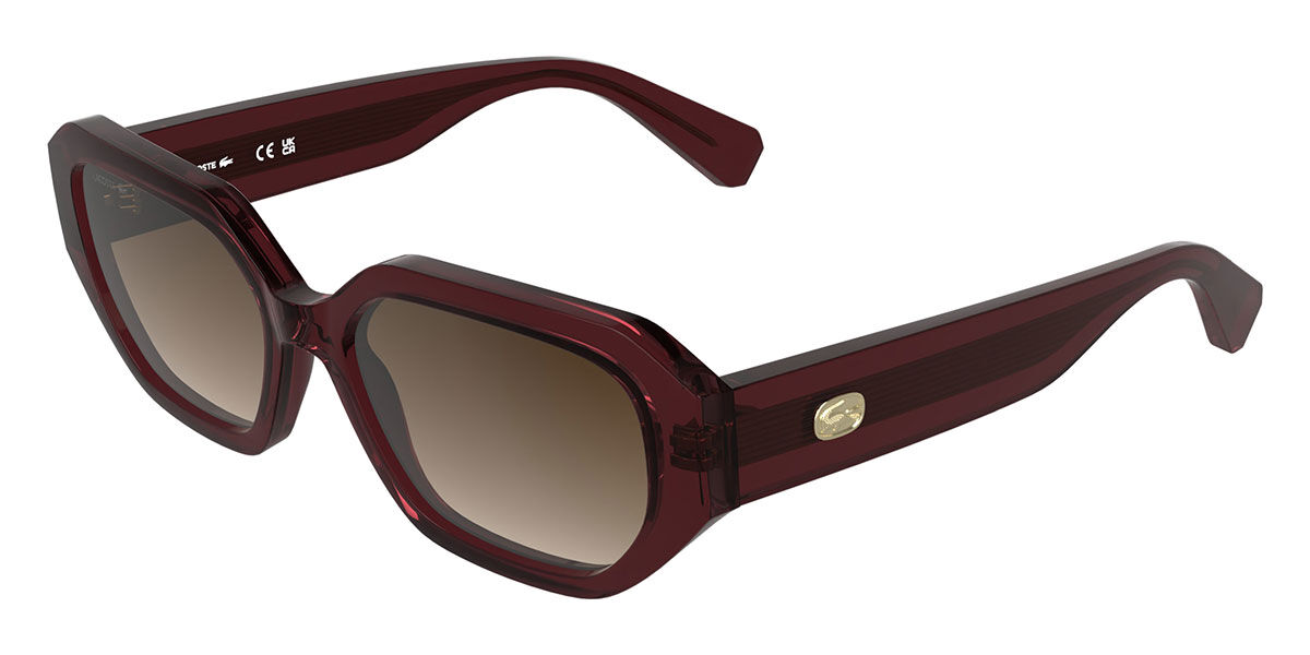 Lacoste L6091S 601, Burgundy frame, Gradient Brown lenses