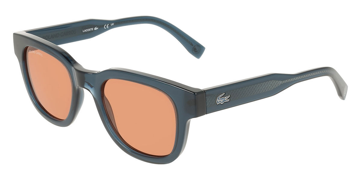 Lacoste L6023SRG 410, Blue frame, Brown lenses