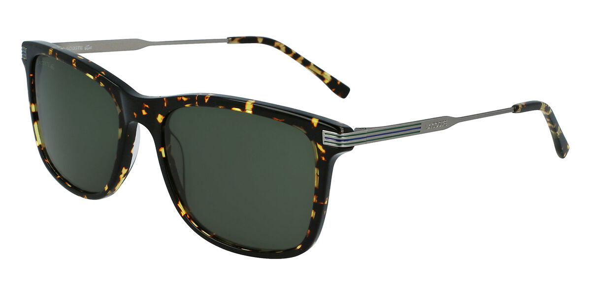 Lacoste L960S 430, Tortoiseshell frame, Green lenses