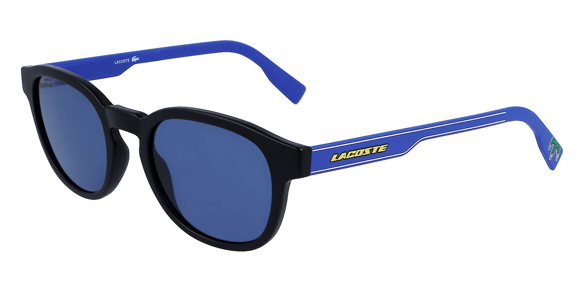 Lacoste L968SX 002, Black frame, Blue lenses