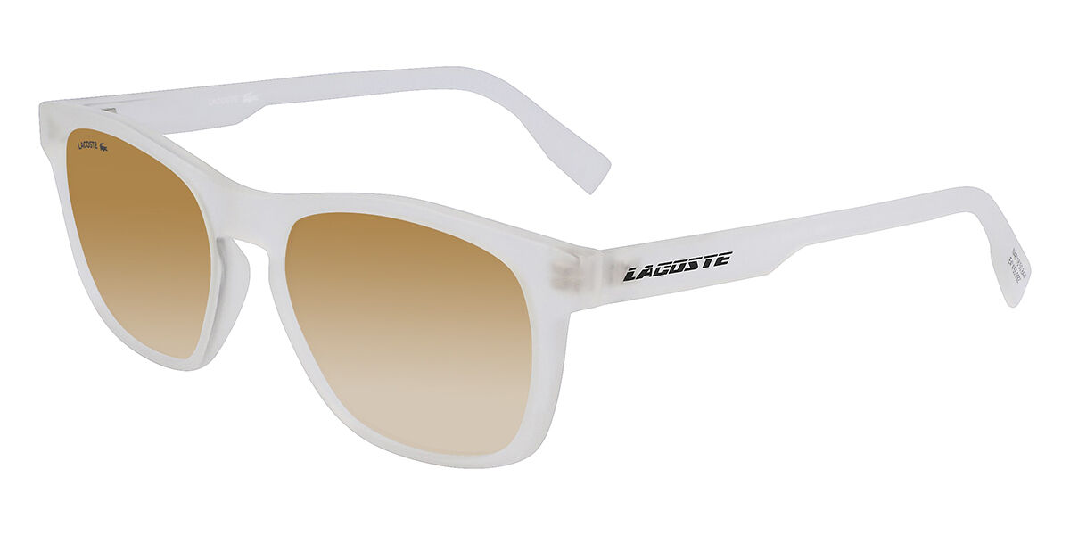 Lacoste L988S 970, Clear frame, Gradient Brown lenses