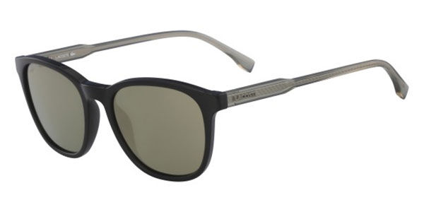 Lacoste L864S 001, Black frame, Green lenses