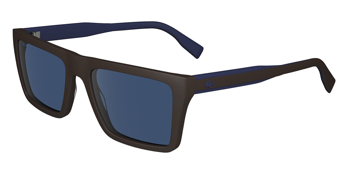 Lacoste L6009S 210, Brown frame, Blue lenses