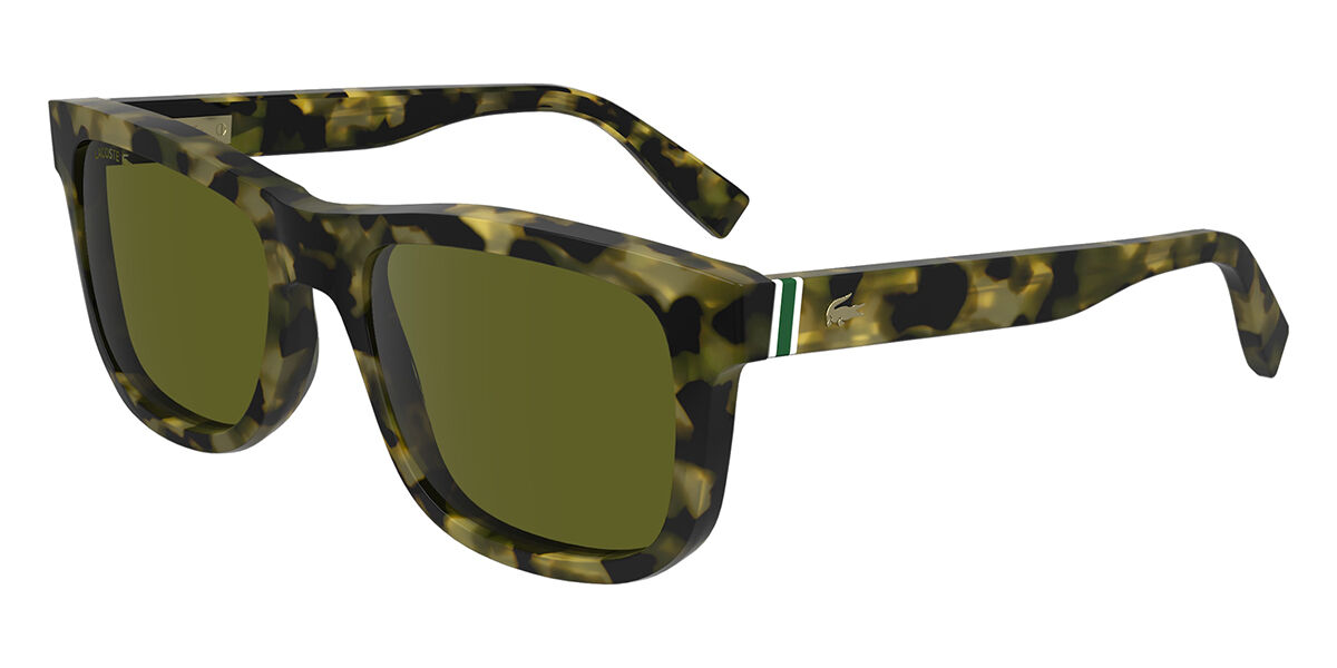 Lacoste L6014S 220, Tortoiseshell frame, Green lenses