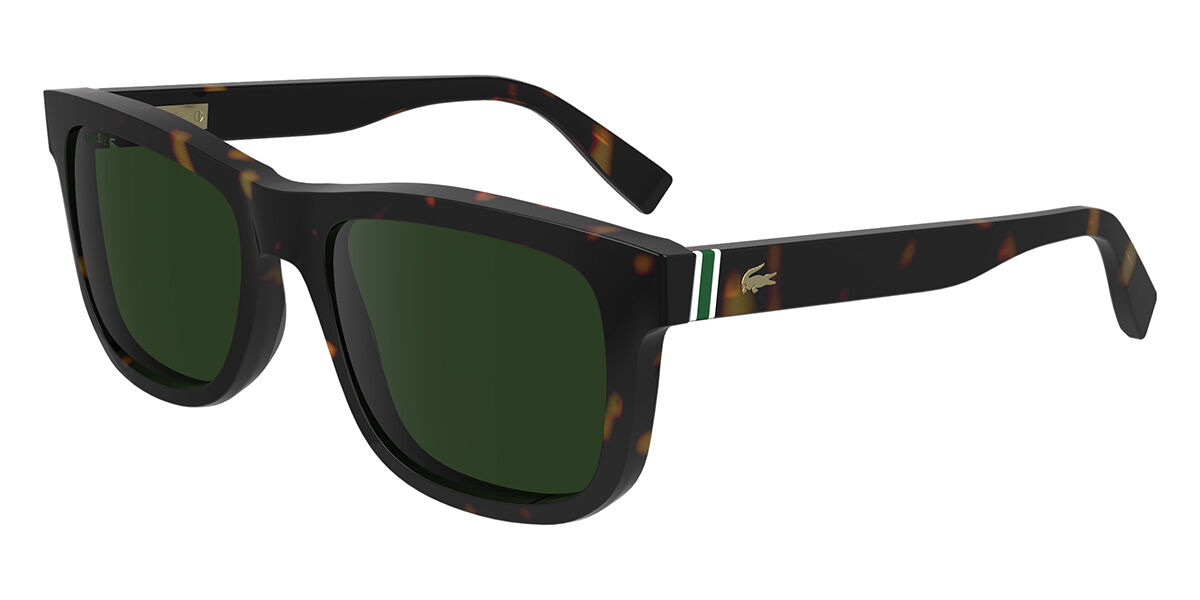 Lacoste L6014S 230, Tortoiseshell frame, Green lenses