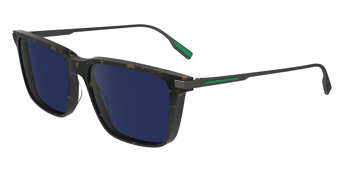Lacoste L6017S 230, Tortoiseshell frame, Blue lenses