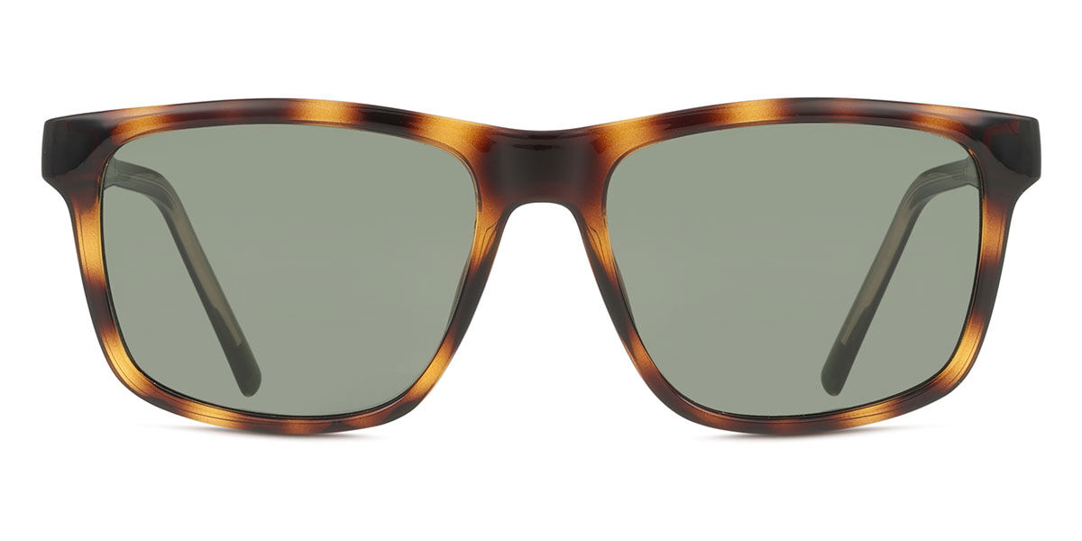 Lacoste L6025S 214, Tortoiseshell frame, Green lenses