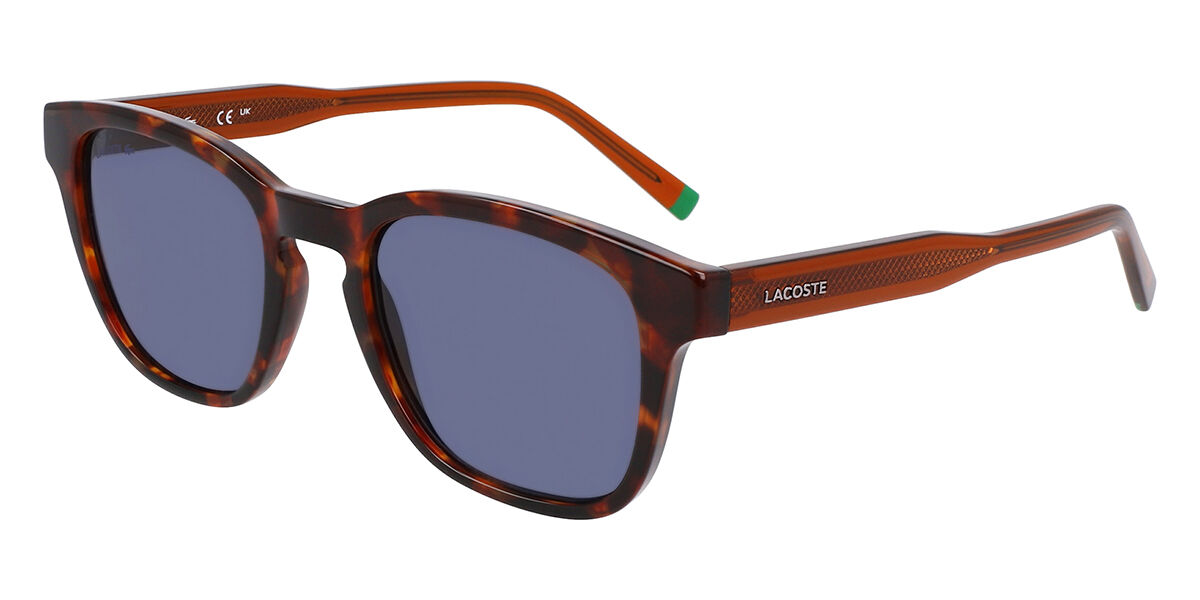 Lacoste L6026S N 219, Tortoiseshell frame, Blue lenses