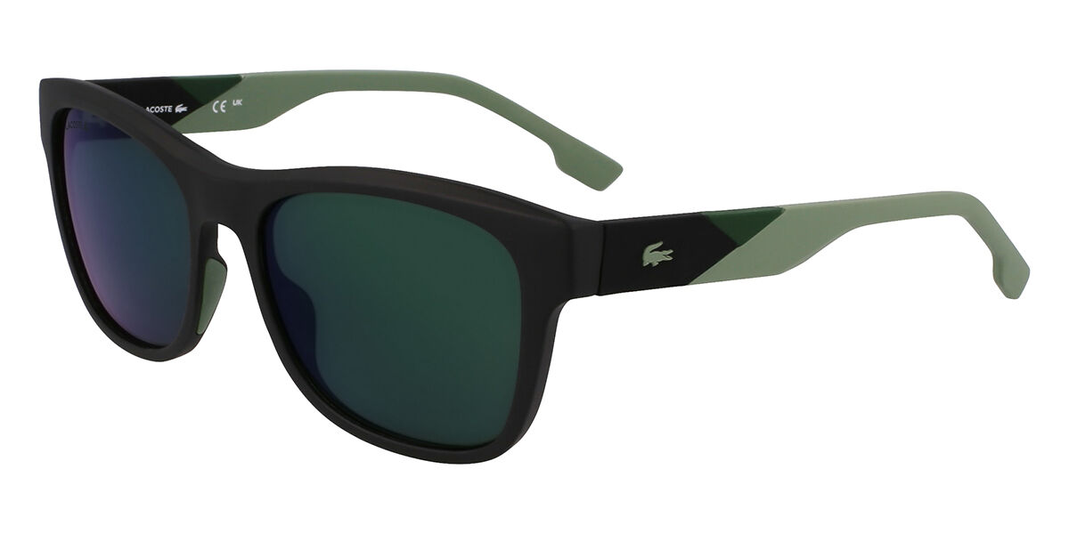 Lacoste L6043S 002, Black frame, Green Mirror lenses