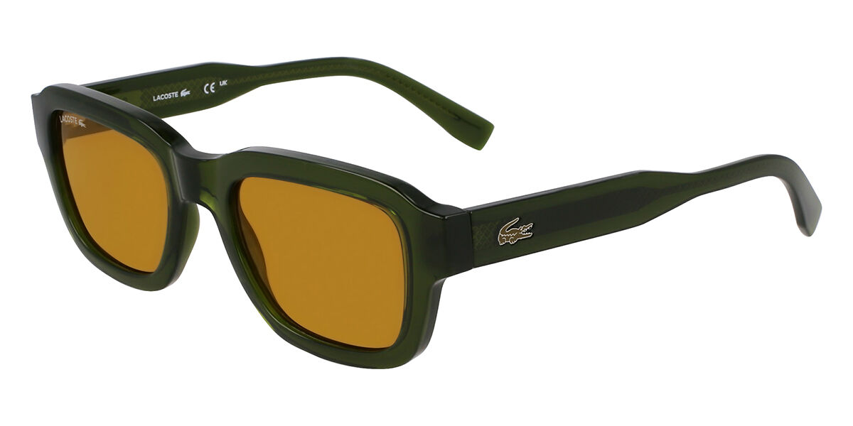 Lacoste L6048S 275, Green frame, Yellow Brown lenses