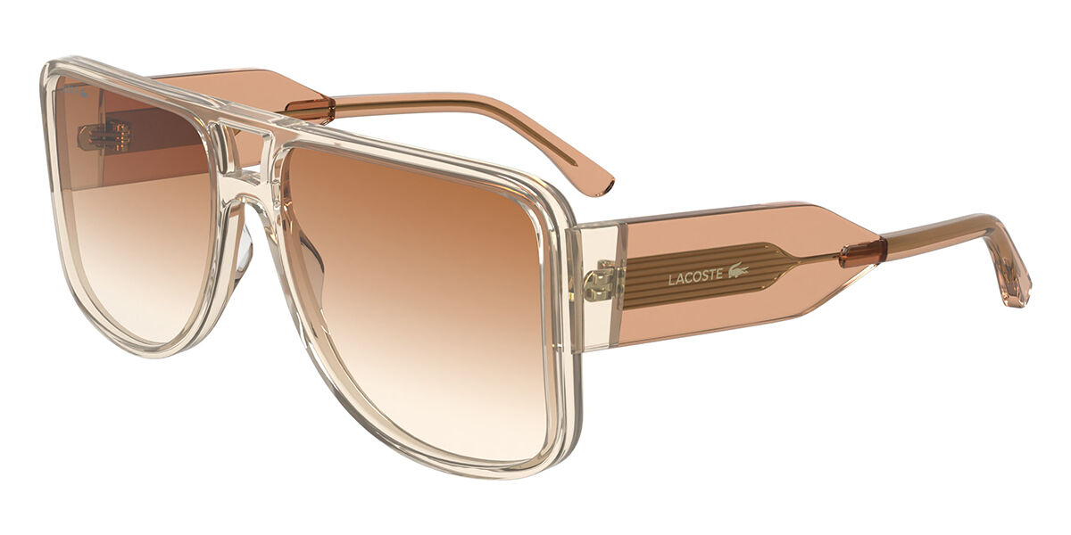 Lacoste L6056S 749, Pink frame, Gradient Brown lenses