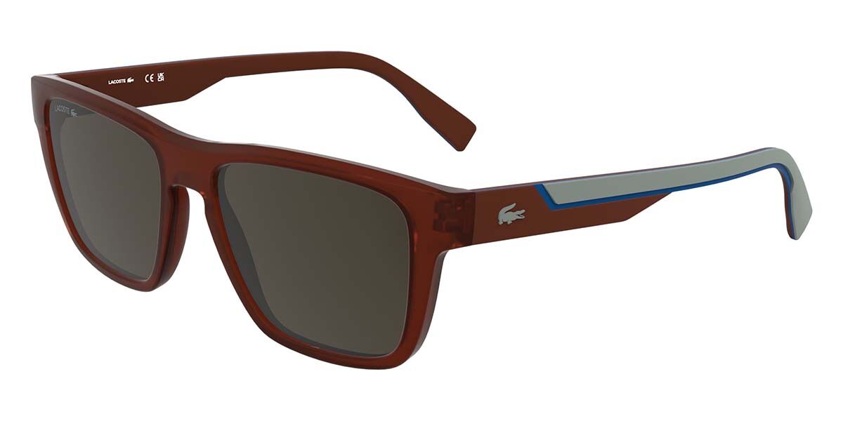 Lacoste L6058S N 615, Red frame, Brown lenses
