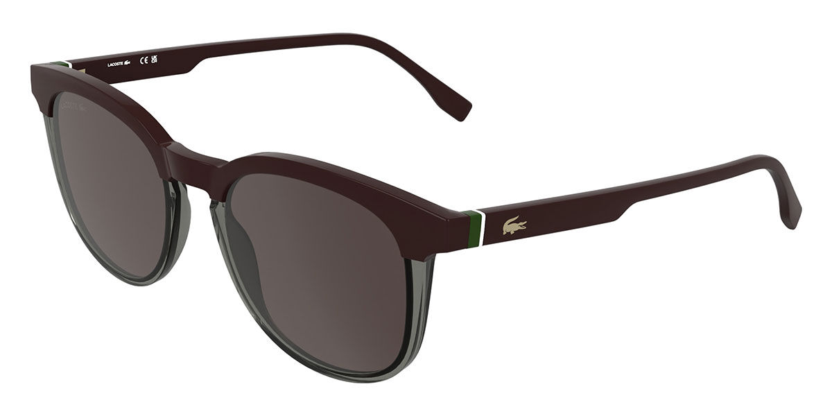 Lacoste L6073S 601, Clear frame, Grey lenses