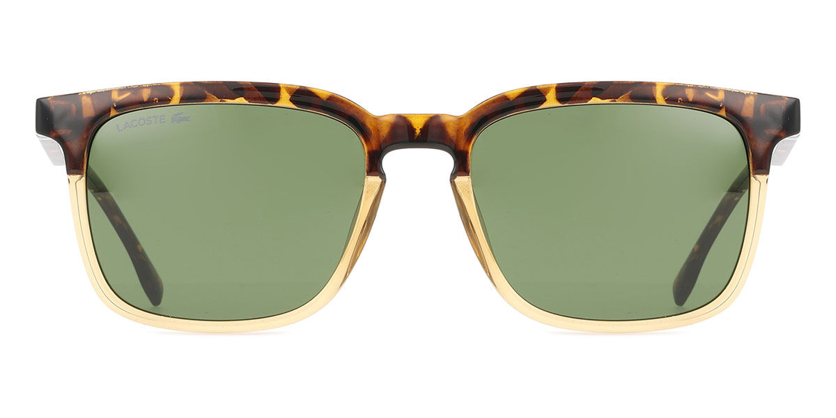 Lacoste L6074S 212, Yellow frame, Green lenses