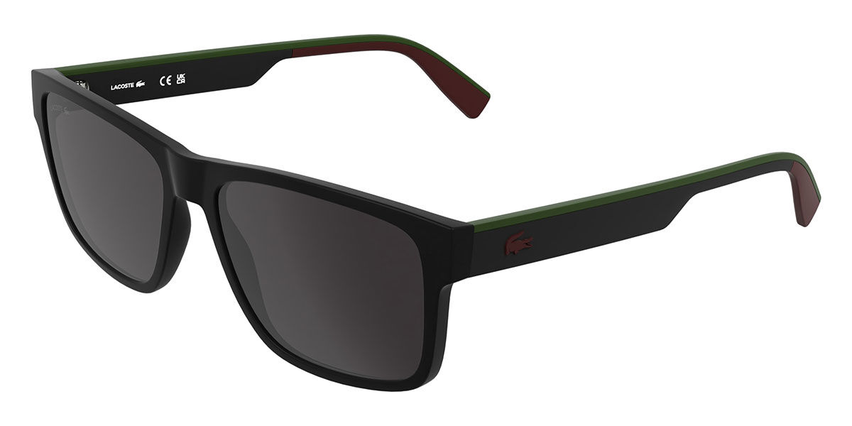 Lacoste L6076S 002, Black frame, Grey lenses