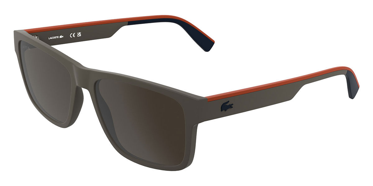 Lacoste L6076S 202, Green frame, Grey lenses