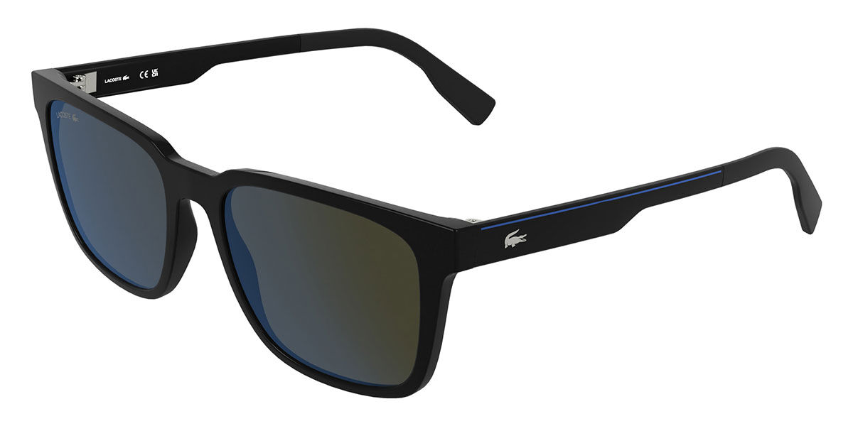 Lacoste L6077S 001, Black frame, Grey lenses