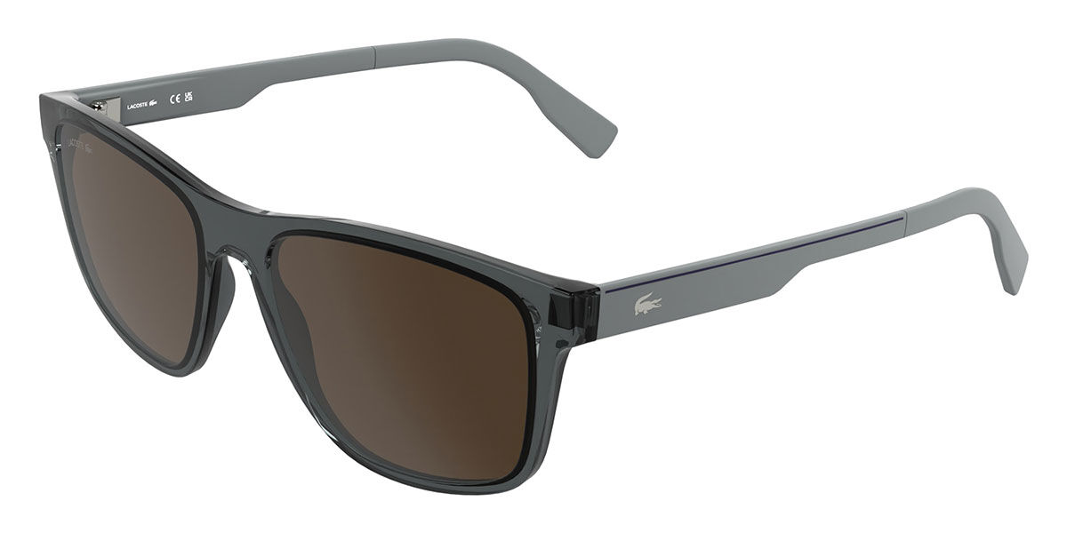 Lacoste L6078S 035, Grey frame, Brown lenses