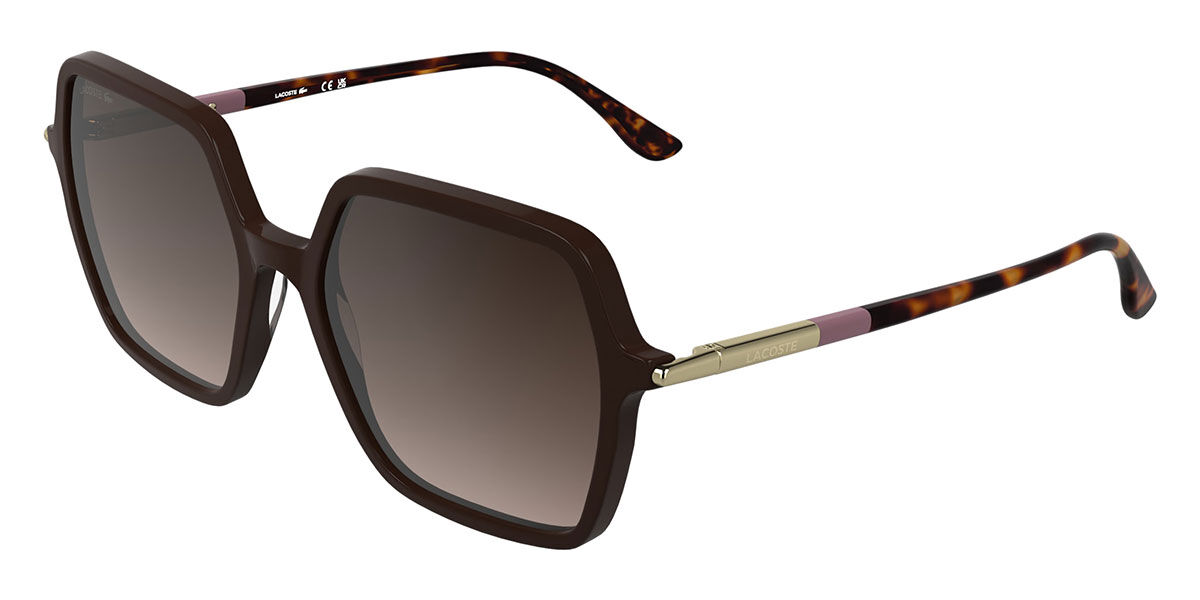 Lacoste L6079S 601, Burgundy frame, Gradient Brown lenses