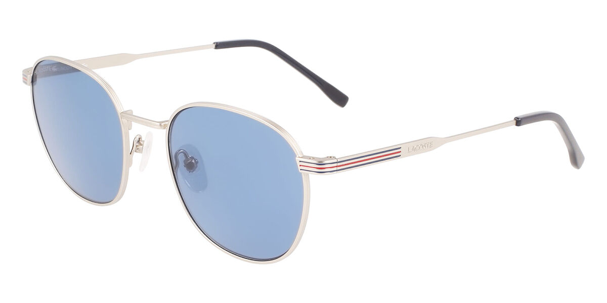 Lacoste L251S 012, Silver frame, Blue lenses