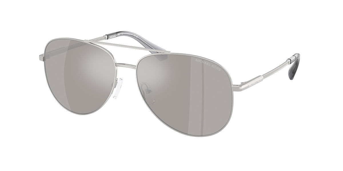Michael Kors MK1172 PERLEDO 18936G, Silver frame, Silver Mirror lenses