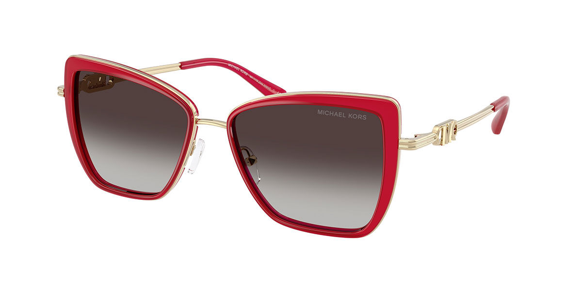 Michael Kors MK1178 SEA ISLAND 40578G, Red frame, Light Grey With Gradient Black lenses