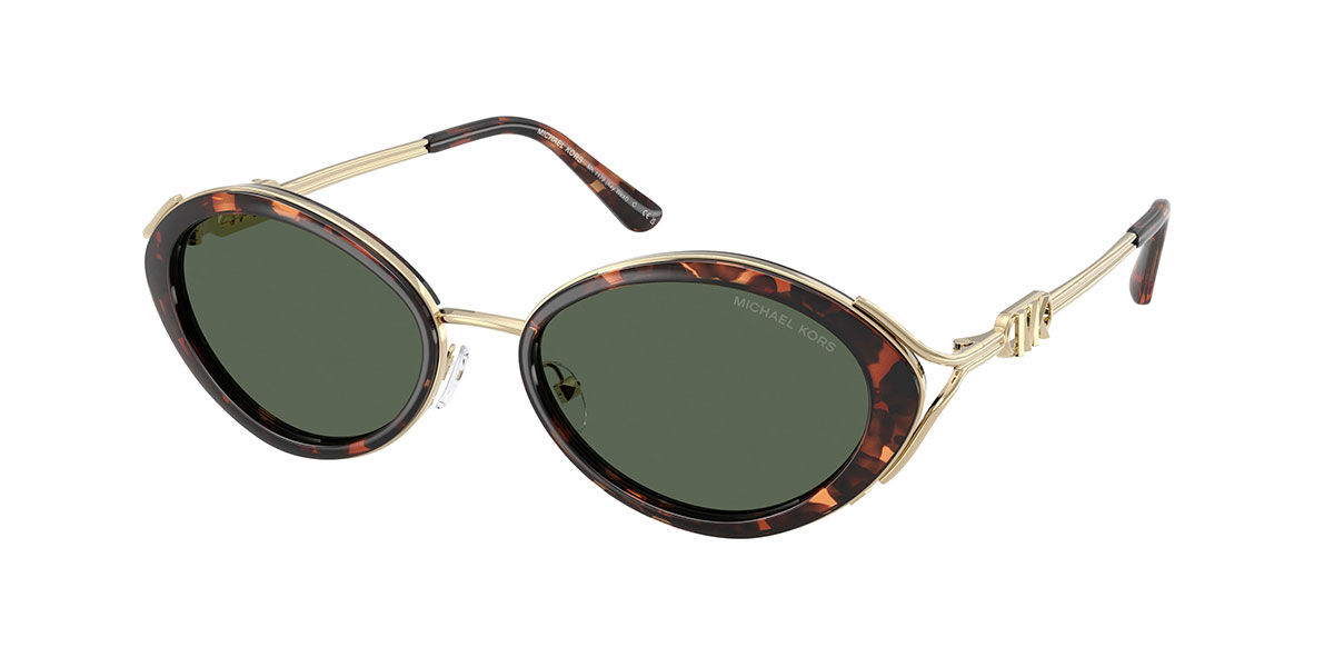 Michael Kors MK1179 KEY WEST 403171, Tortoiseshell frame, Green lenses