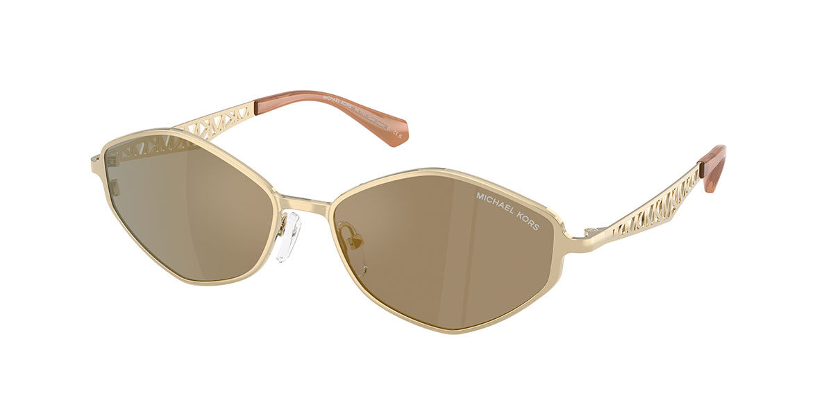 Michael Kors MK1181 GOLD COAST 10144T, Gold frame, Brown lenses