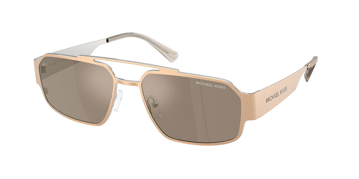 Michael Kors MK1182 CAPE TOWN 10145A, Gold frame, Silver/Brown Mirror lenses