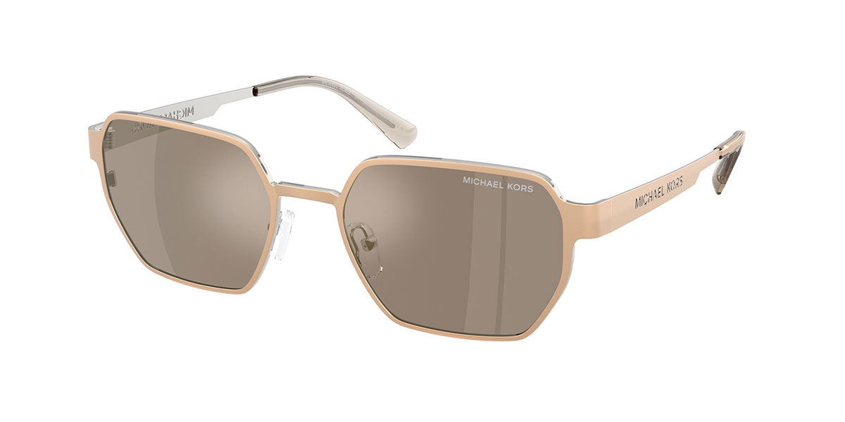 Michael Kors MK1183 MADAGASCAR 10145A, Gold frame, Brown lenses