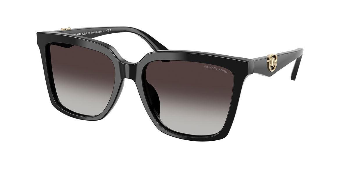 Michael Kors MK2256U MENAGGIO 30058G, Black frame, Gradient Light Grey lenses