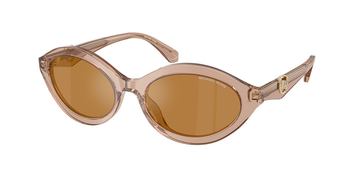 Michael Kors MK2257U CARLAZZO 34016H, Brown frame, Gold Mirror lenses