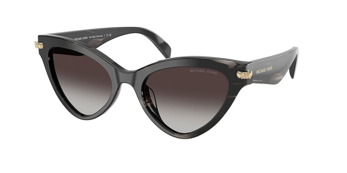 Michael Kors MK2259U ROANOKE 40348G, Black frame, Gradient Light Grey lenses