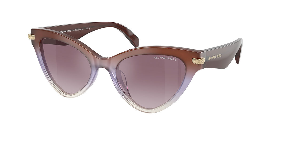 Michael Kors MK2259U ROANOKE 40366X, Brown frame, Gradient Violet lenses