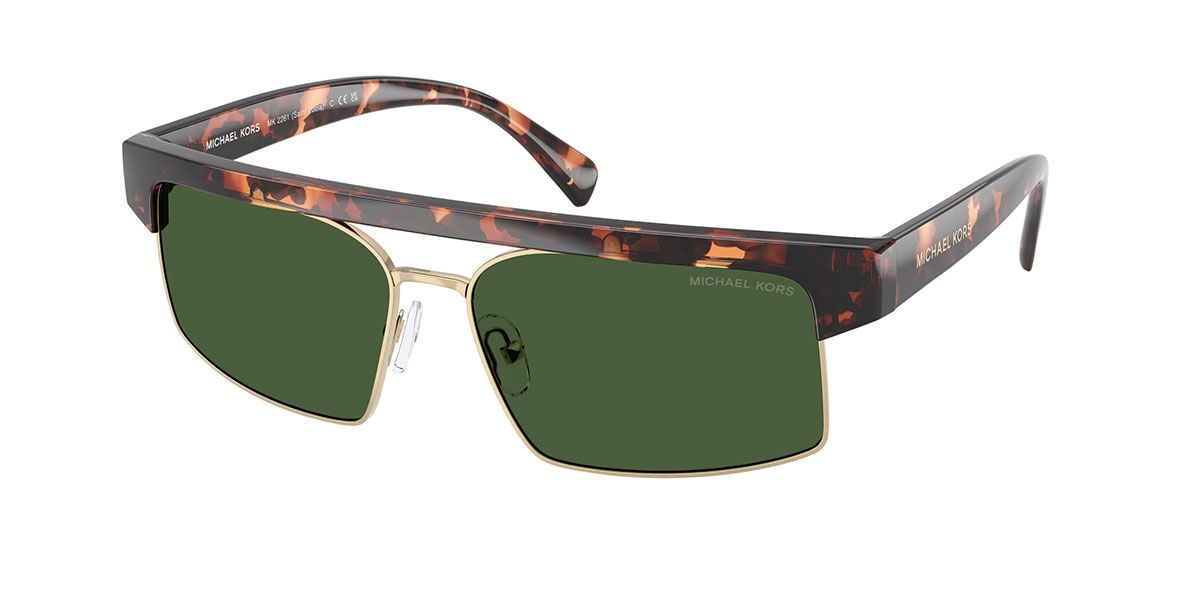 Michael Kors MK2261 SAINT LUCIA 300671, Gold frame, Green lenses