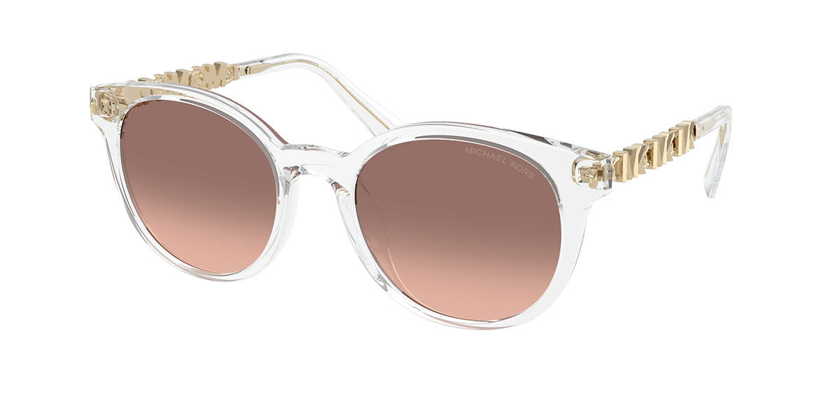 Michael Kors MK2264U PIENZA 301513, Clear frame, Dark Brown Gradient Pink lenses