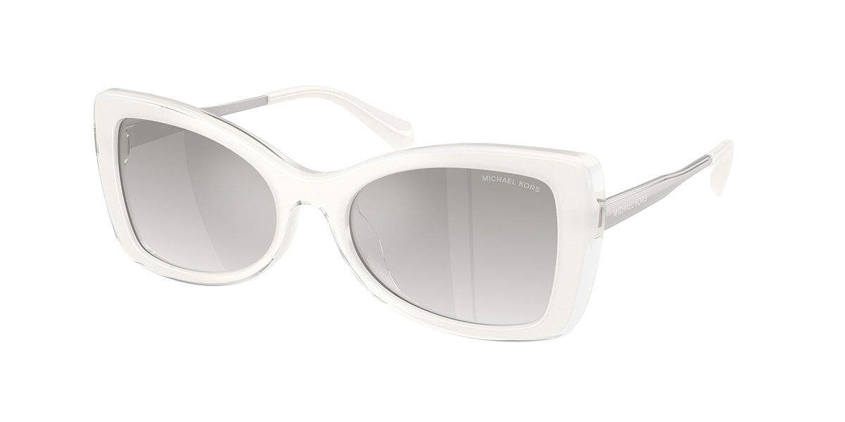 Michael Kors MK2272U MALAGA 405201, White frame, Gradient Grey lenses
