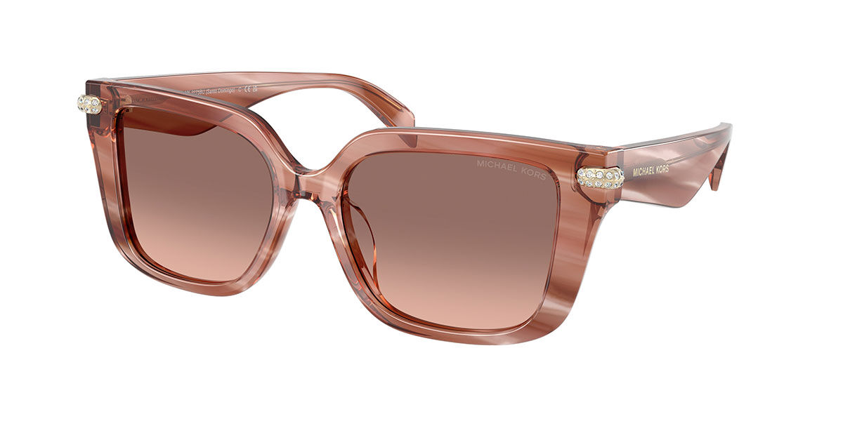 Michael Kors MK2275BU SANTO DOMINGO 405613, Pink frame, Brown/Pink lenses